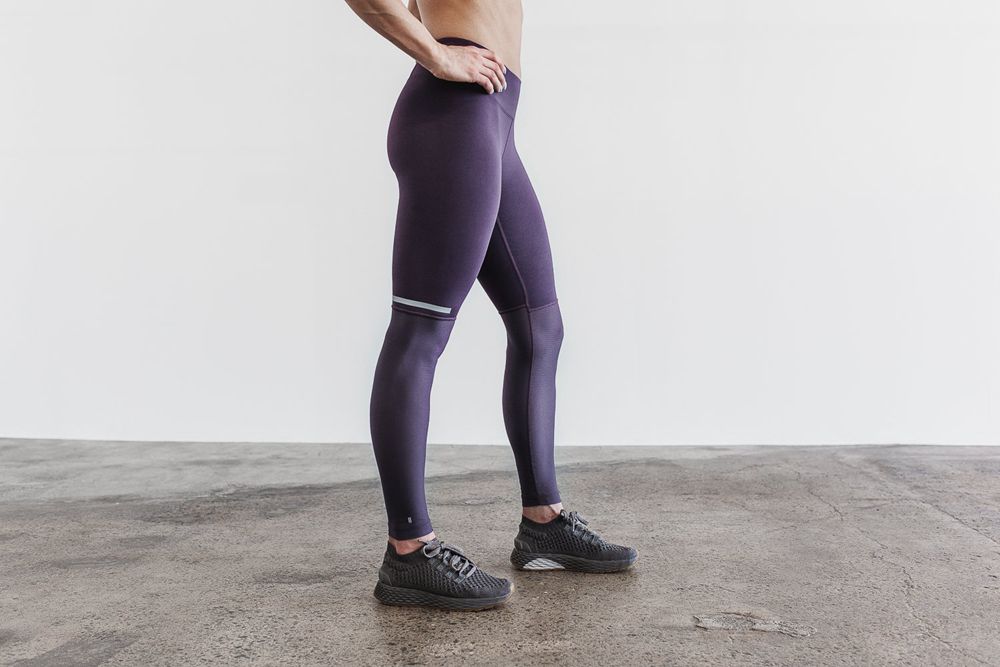 Leggings NOBULL Femme Violette - NOBULL Pace,France (3264-PAICS)